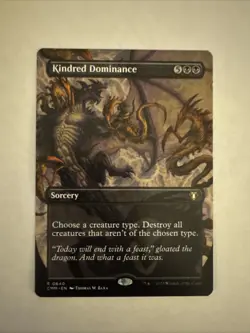 Kindred Dominance (Borderless) Commander Masters Regular FREE SHIPPING MTG NM - Image 1