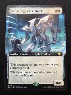 Patrolling Peacemaker (Extended Art) - MTG Commander: Edge of Eternities - NM - Image 1