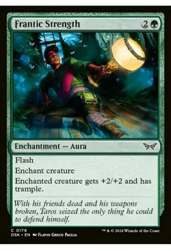 Frantic Strength (179) Duskmourn: House of Horror DSK MTG Magic - Image 1