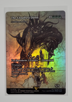 Final Fantasy MTG Magic The Gathering The Cloudsea Djinn Mythic FCA Foil Rare - Image 1