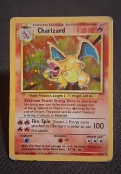 Pokemon Charizard Holo Rare Card #4 Base Set 2 - Image 1