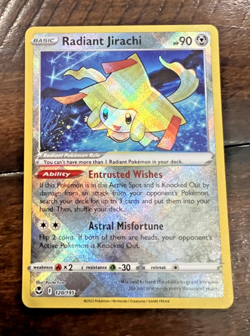Radiant Jirachi #120 Rare Pokemon Silver Tempest NM Pack Fresh - Image 1
