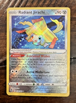 Radiant Jirachi #120 Rare Pokemon Silver Tempest NM Pack Fresh - Image 1