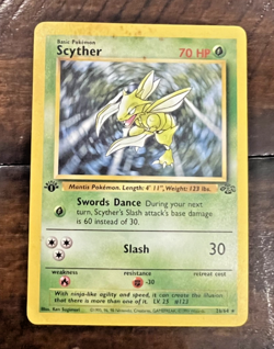 1st Edition Scyther 26/64 - Jungle - Rare - Pokemon - LP - Image 1