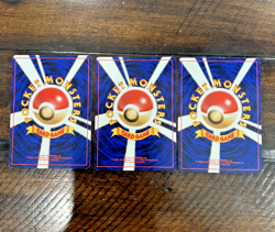 3 JAPANESE POCKET MONSTER NINTENDO 1996 ENERGY CARDS VINTAGE POKEMON LOT LP+ - Image 2