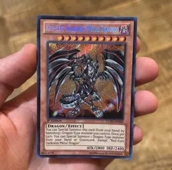 Yugioh - Red-Eyes Darkness Metal Dragon LCJW-EN050 1st Edition Secret Rare NM - Image 1