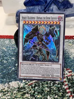 Yugioh Assault Blackwing - Onimaru the Divine Thunder TDIL-EN049 NM Super 1st Ed - Image 1