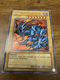 Yugioh 1996 Zoa - TFK-001 - Prismatic Secret Rare - Limited - Image 2