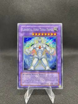 Yugioh Elemental Hero Terra Firma PP02-EN009 Unlimited Secret Rare Holo - NM - Image 1