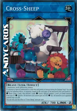 CROSS-SHEEP • (Punto Pecora) • Super R • JUSH EN048 • 1Ed • Yugioh! • ANDYCARDS - Image 1