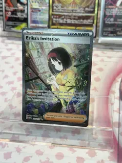 Pokemon TCG Erika's Invitation Full Art Trainer Card 203/165 151 Series NM - Image 1