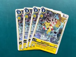 Kyubimon BT19-034 Playset Special Booster 2.0 2.5 Digimon Card Game x4 - Image 1