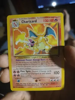 Charizard Pokemon Card 120 HP Base Set Holo Rare 03/110 - Image 1