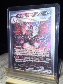 Pokemon Charizard EX Stage 2 Holo Card Mint condition Well kept Gloves Only - Image 3