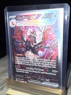 Pokemon Charizard EX Stage 2 Holo Card Mint condition Well kept Gloves Only - Image 4