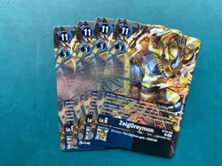 ZeigGreymon BT19-026 Playset Special Booster 2.0 2.5 Digimon Card Game x4 - Image 1