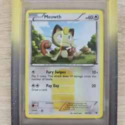 PSA 9 MINT Meowth 102/101 Noble Victories Secret Rare Holo Nintendo Pokemon Card - Image 3
