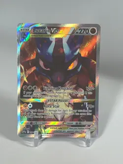 Lucario VSTAR SWSH291 Crown Zenith Holo Black Star Promo Pokemon Card NM - Image 1