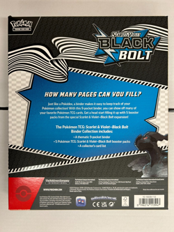 Pokemon Black Bolt Binder Collection English Sealed OVP PSA New Card 9-Pocket - Image 3
