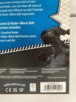 Pokemon Black Bolt Binder Collection English Sealed OVP PSA New Card 9-Pocket - Image 4