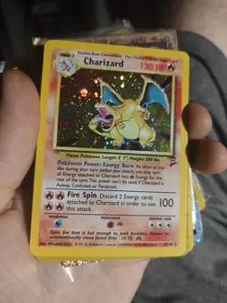 Charizard Pokemon Card Holo Rare 120 HP Base Set - Image 1