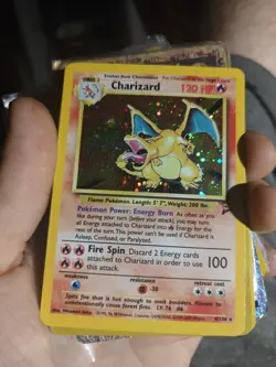 Charizard Pokemon Card Holo Rare 120 HP Base Set - Image 2