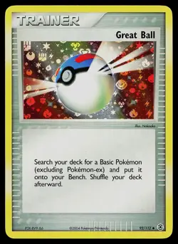 Pokemon Card - Great Ball FireRed & LeafGreen 92/112 Reverse Holo - Image 1