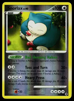 Pokemon Card - Snorlax Rising Rivals 81/111 Reverse Holo - Image 1
