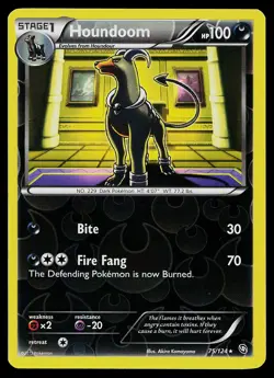 Pokemon Card - Houndoom Dragons Exalted 75/124 Reverse Holo - Image 1