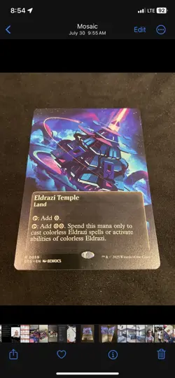 Eldrazi Temple #0059 Borderless Rare MTG 25 Edge of Eternities: Stellar Sights - Image 2