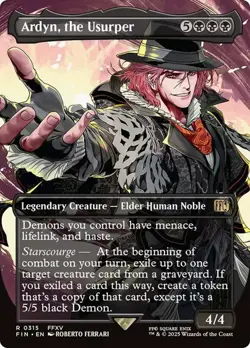 MAGIC FINAL FANTASY ARDYN, THE USURPER (BORDERLESS) R 315 FIN FCA MTG TCG - Image 1