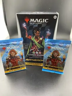 MTG Aetherdrift Commander Deck Living Energy Sealed Box/ 2 Free B Pack Included - Image 1