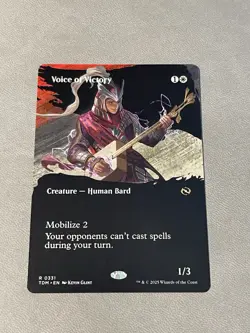 Voice of Victory NM Borderless MTG Tarkir Dragonstorm NM - Image 1