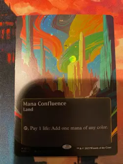 MTG Edge of Eternities Mana Confluence Borderless Galaxy Foil - Image 1