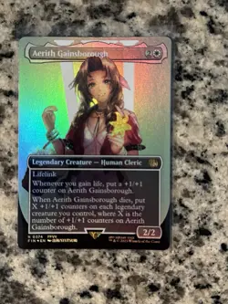 MTG Final Fantasy, Aerith Gainsborough - Borderless Foil - Image 1