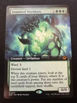 Famished Worldsire - Extended Art - MTG #341 Non-Foil - NM - Image 1