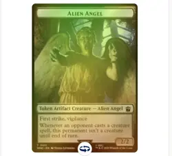 MTG Alien Angel Mutant Double-Sided Token (Surge Foil) [Doctor Who Tokens] - Image 1