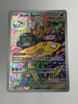 Pokemon TCG Paradox Rift Brute Bonnet 207/182 Illustration Rare Holo NM - Image 1