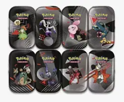 Pokemon Unova Mini Tin Display ( 8 tins ) 16 packs Sealed - Image 1