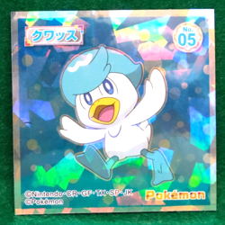 Quaxly Holo Pokemon Seal Sticker No.05 Nintendo Gamefreak Japanese F/S - Image 1