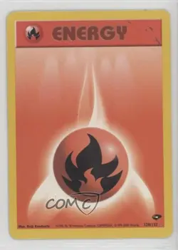 Fire Energy Pokemon Gym Challenge #128 2000 08ql - Image 1