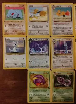 Lot of 10 Vintage Pokemon Cards Dark Dragonair Dark Flaaffy See Pictures - Image 3