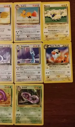 Lot of 10 Vintage Pokemon Cards Dark Dragonair Dark Flaaffy See Pictures - Image 4