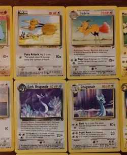 Lot of 10 Vintage Pokemon Cards Dark Dragonair Dark Flaaffy See Pictures - Image 5