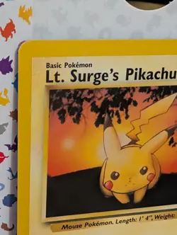 Pokemon TCG Lt. Surge's Pikachu 84/132 Gym Challenge Near Mint NM WOTC - Image 2