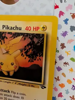 Pokemon TCG Lt. Surge's Pikachu 84/132 Gym Challenge Near Mint NM WOTC - Image 3