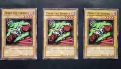 Yugioh - 3x Terra the Terrible [LOB - 080] UNLIMITED Common - Image 1