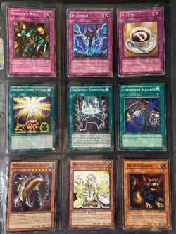 YUGIOH 1996, Lot of 9 Different Cards, Trap / Spell / Others, used, circulated - Image 1