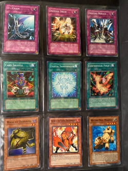 YUGIOH 1996, Lot of 9 Different Cards, Trap / Spell / Others, used, circulated - Image 1
