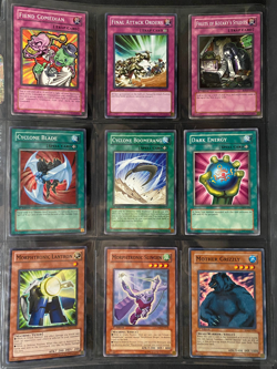 YUGIOH 1996, Lot of 9 Different Cards, Trap / Spell / Others, used, circulated - Image 1